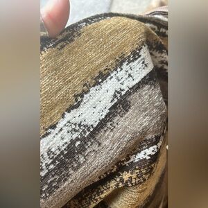 Textured Gold and Brown Fabric Throw Pillows 24x24 set of 4